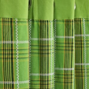 Striped Window Curtain - Green