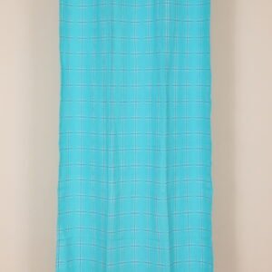 Striped Door Curtain - Blue